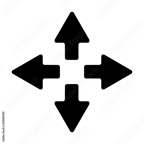 Vector displacement icon isolated on white background