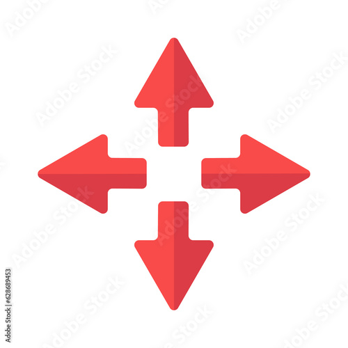 Vector displacement icon isolated on white background