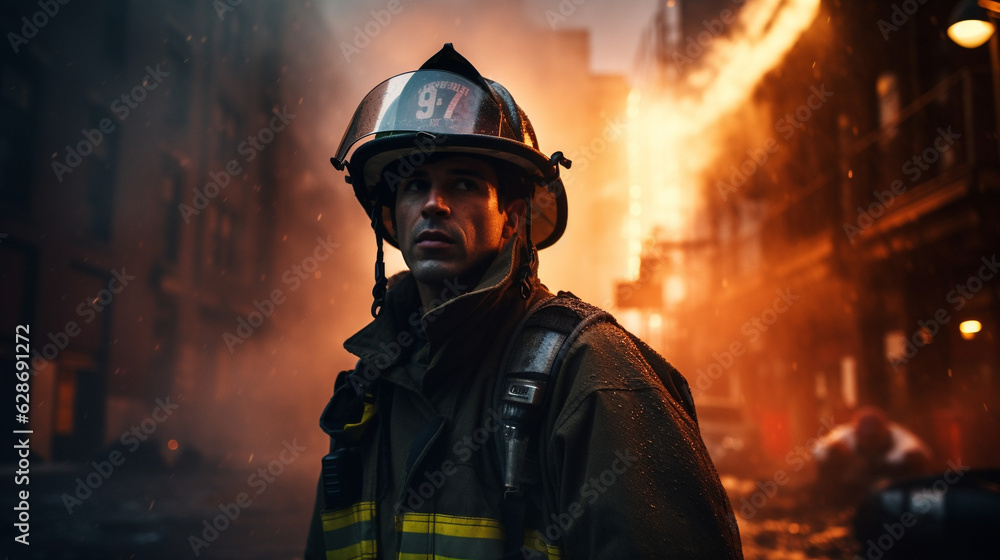 Heroic Effort: Firefighters on the Frontlines, Generative AI Heroic Effort: Firefighters on the Frontlines, Generative AI
