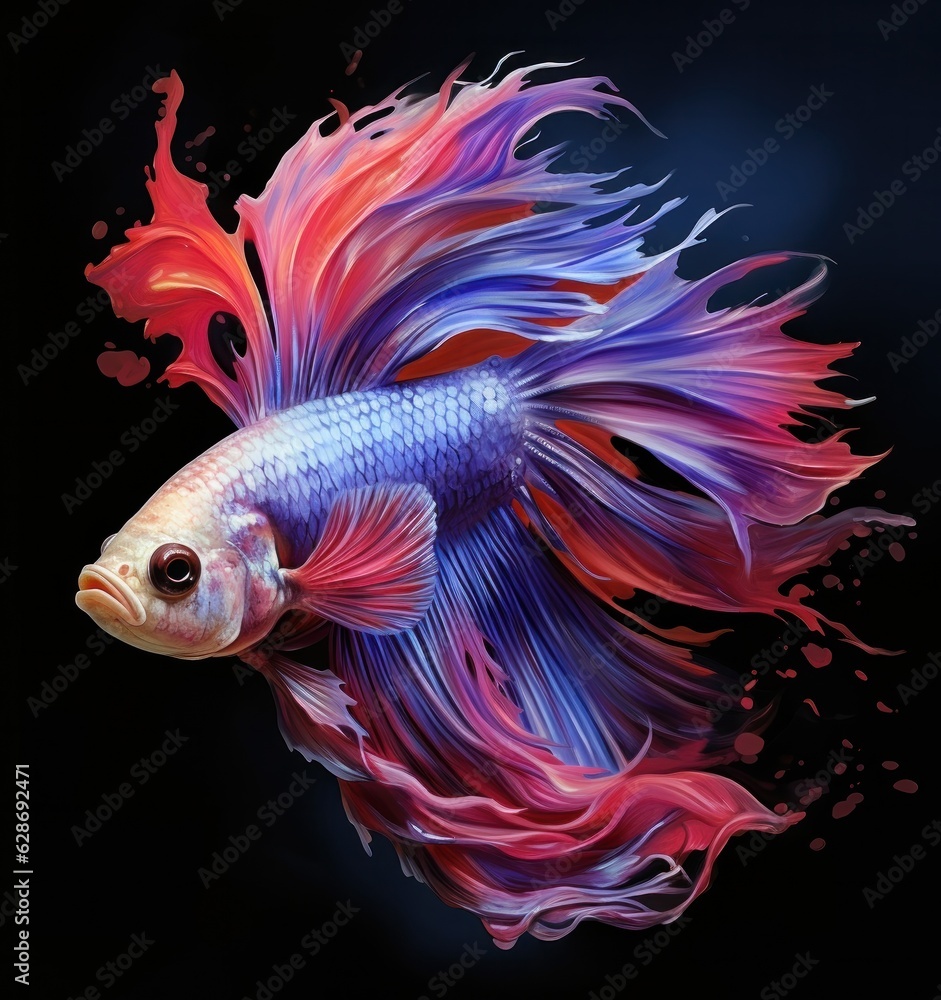 Beautiful siamese fish isolated Beautiful siamese fish isolated