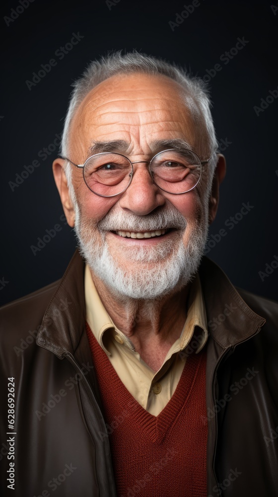 portrait of a optimistic old grandfather portrait of a optimistic old grandfather