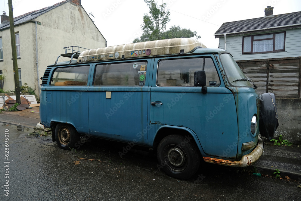 Indian Queens Newquay Cornwall England UK 07 27 2023 VW bone yard