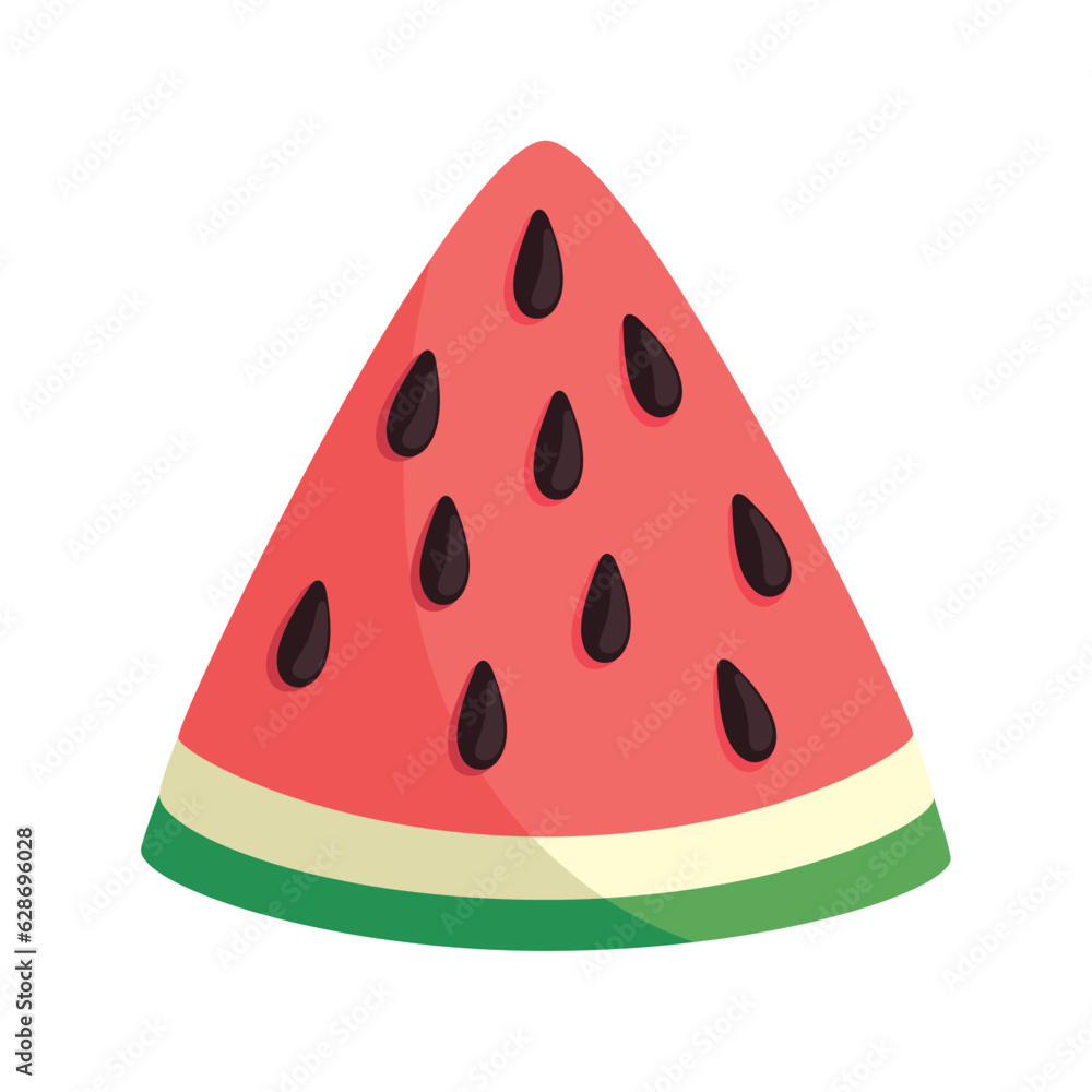 slice watermelon fruit isolated icon style slice watermelon fruit isolated icon style