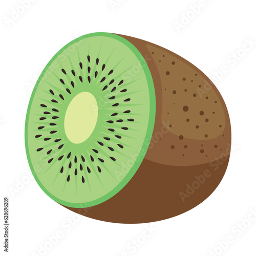 kiwi fruit isolated icon style