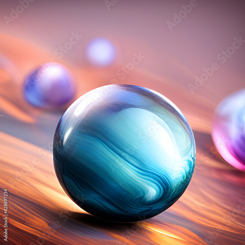 abstract crystal ball. Generative Ai