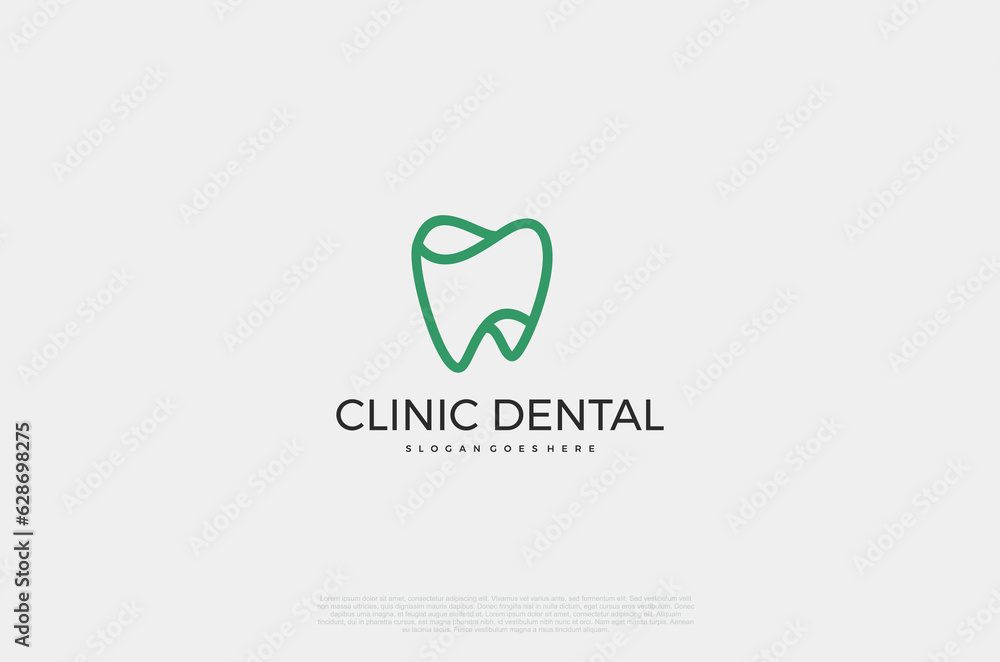 Clinic dental logo designs. Tooth abstract icons, dentist stomatology medical doctor. Vector concept Clinic dental logo designs. Tooth abstract icons, dentist stomatology medical doctor. Vector concept