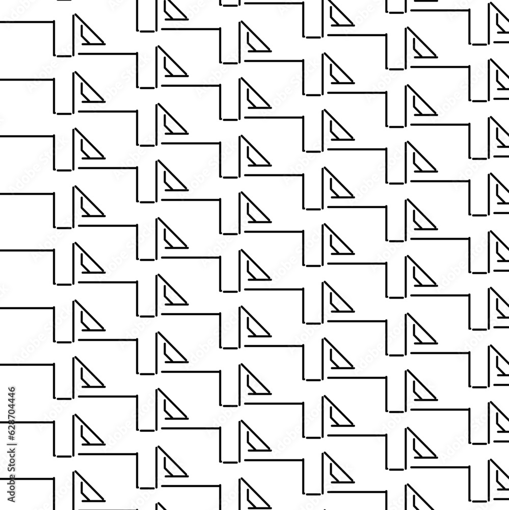 Lots of lines forming a staircase. Flags stick out above the lines. Lots of lines forming a staircase. Flags stick out above the lines.