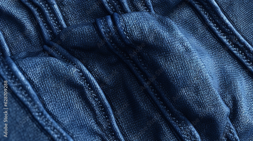 Naklejka premium ジーンズ生地の背景 Generative AI