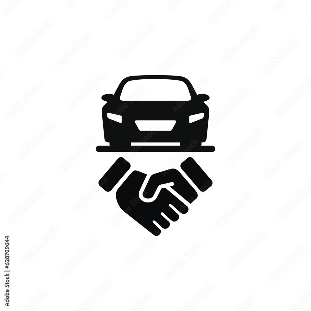 Car deal icon isolated on with background