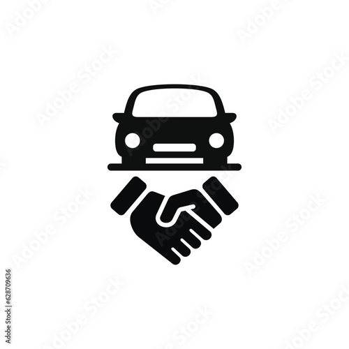 Car deal icon isolated on with background