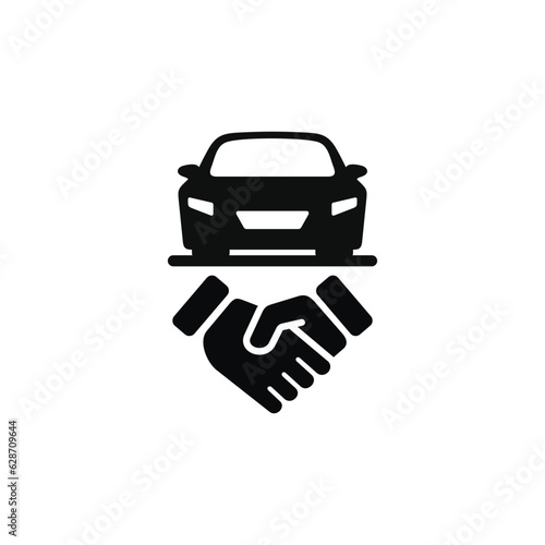 Car deal icon isolated on with background