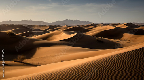 Deserts and sand dunes, illustration