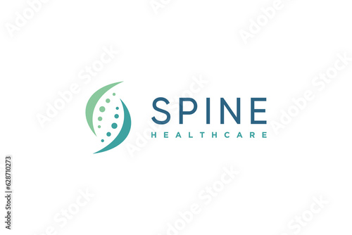Chiropractic logo design vector unique idea concept