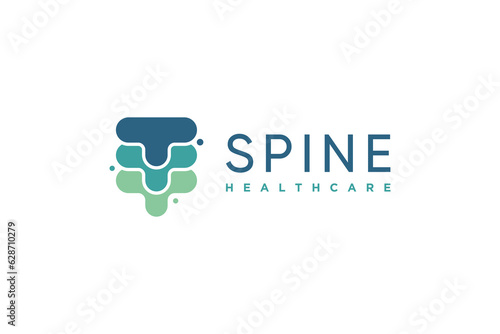 Chiropractic logo design vector unique idea concept