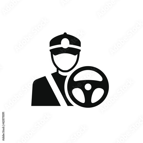 Driver icon isolated on white background