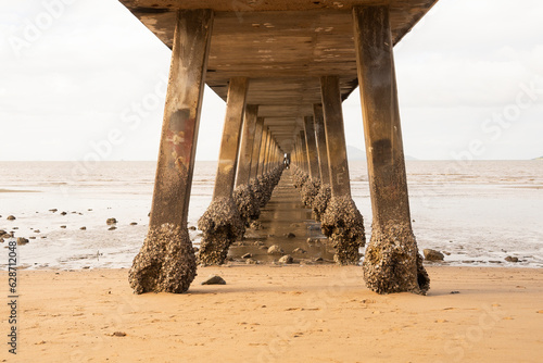 Jetty at Cardwell in Far Noth Queensland seen from underneath. photo