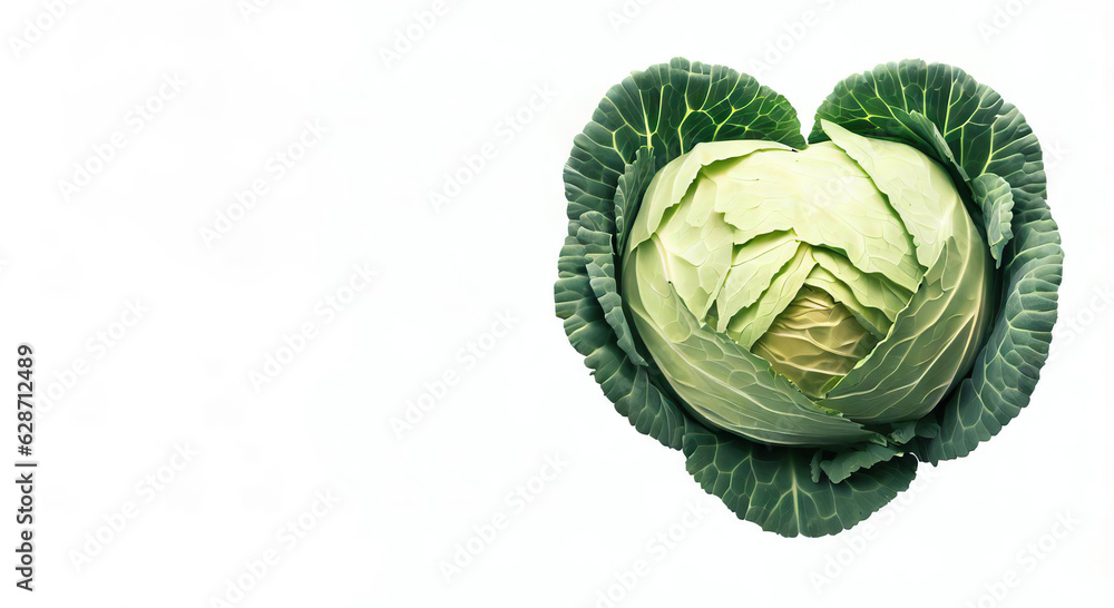 Fototapeta premium Photographic Love in Cabbage Form, Generative AI
