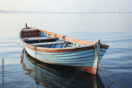 An image of two boats floating - Generative AI