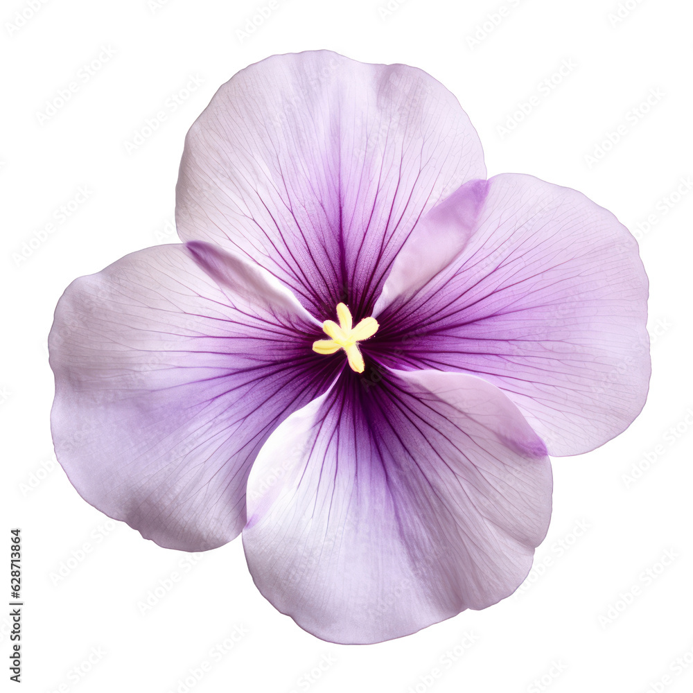 Fototapeta premium purple flower isolated on transparent background cutout