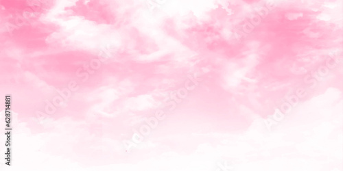 Reddish sky and pink with clouds. Sun and cloud background with a pastel colored