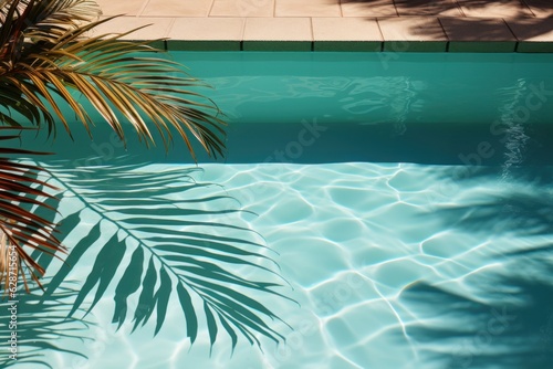 palm tree on blue background