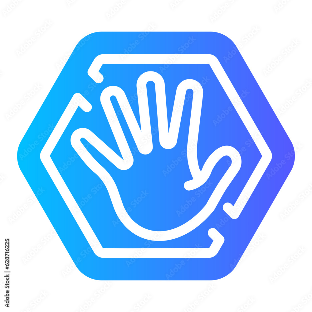 Obraz premium stop Gradient icon