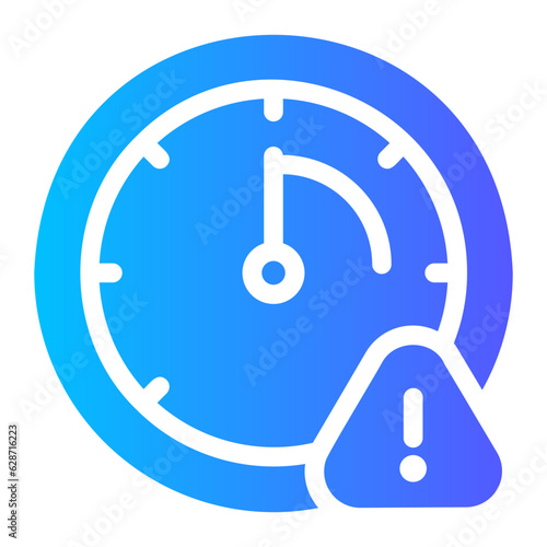 speed limit Gradient icon