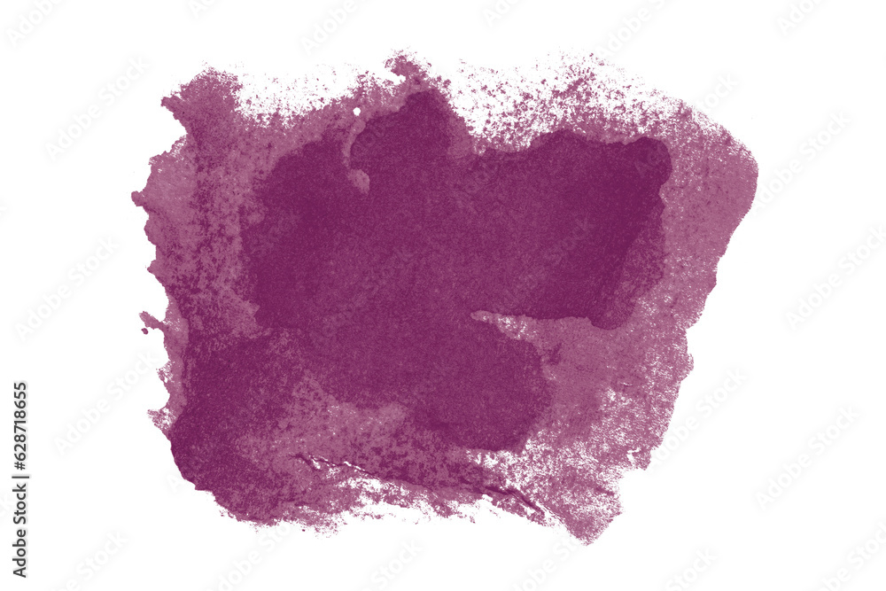 Dark purple watercolor background. Artistic hand paint. Isolated on transparent background.