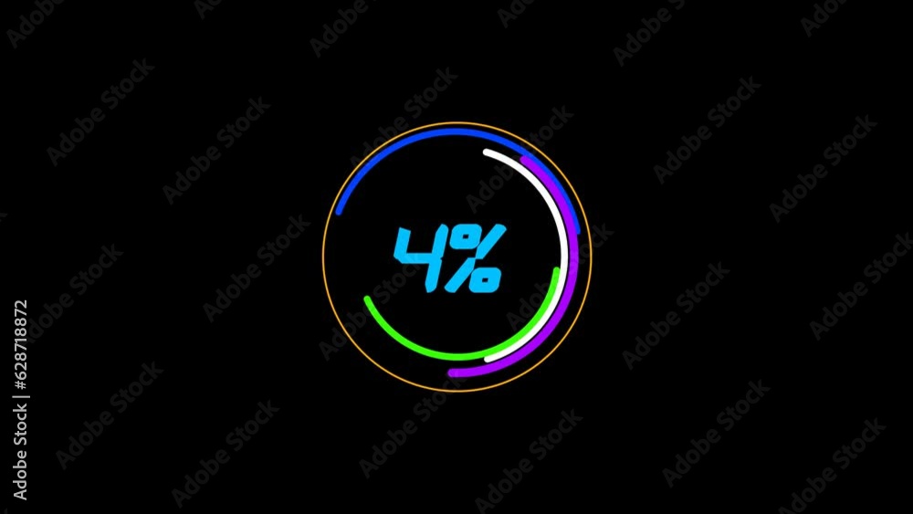 3D circle countdown animation 3D circle countdown animation
