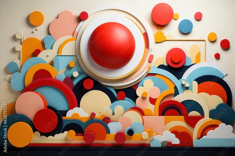 Obraz premium abstract background with circles