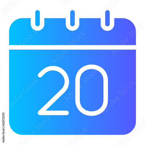 calendar gradient icon