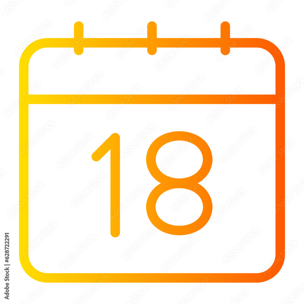 calendar gradient icon calendar gradient icon