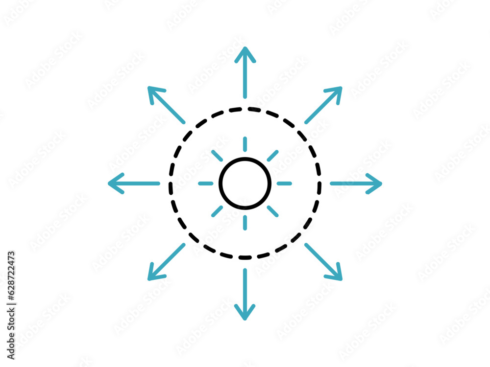 hot sun arrow icon hot sun arrow icon