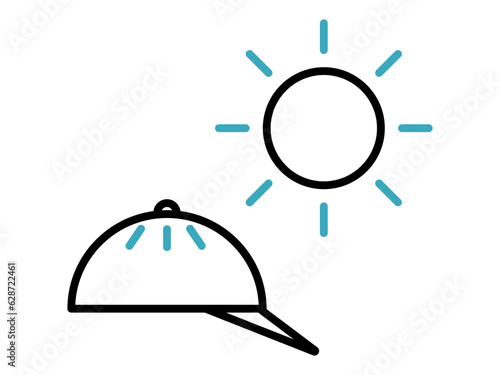 sunscreen hat icon