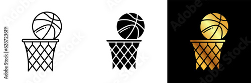 The Basketball Icon represents the popular sport of basketball, known for its fast-paced action, teamwork, and competitive spirit. 