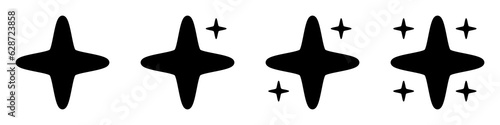 Star icon set for ratings and recognition