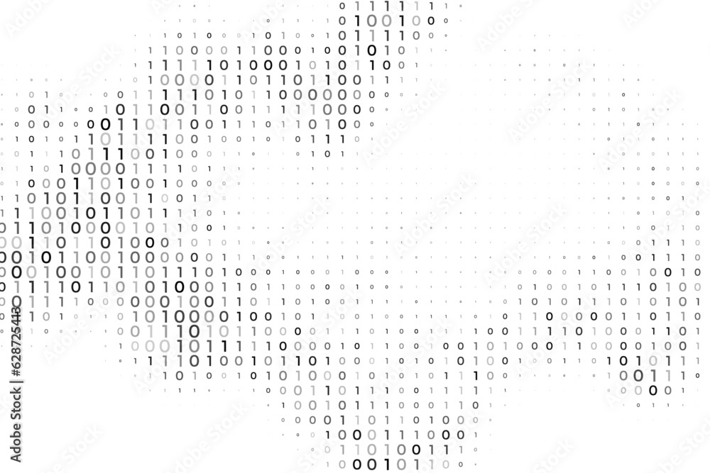 digital binary code futuristic background for coding or programming