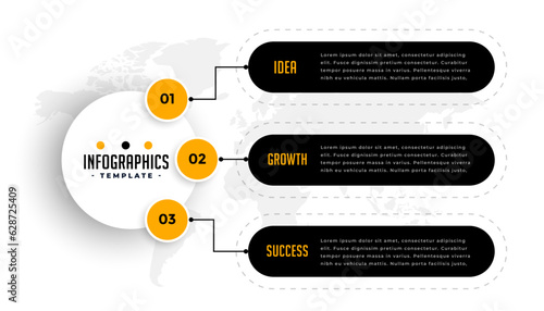 infographic business options chart banner for corporate success
