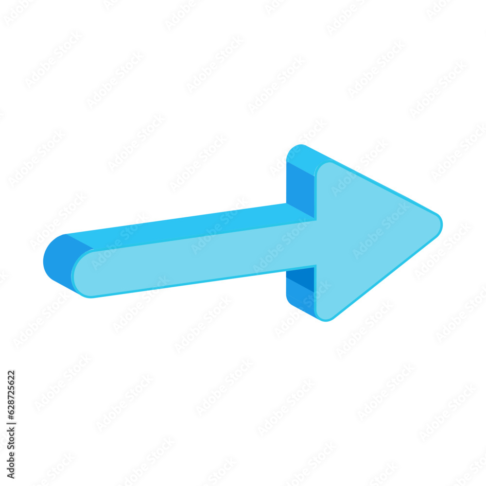 3D Style Geometric Arrow 3D Style Geometric Arrow