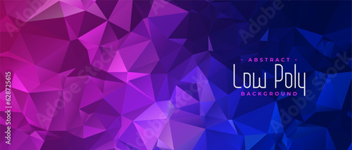 glossy low poly pattern background for modern presentation