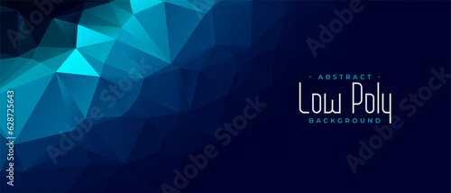 low poly style crystal structure abstract background design
