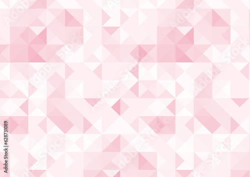 三角形のモザイク背景テクスチャ／ピンク
