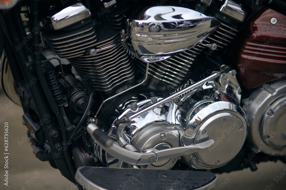 A close-up of the most interesting details and attributes of motorcycles. A close-up of the most interesting details and attributes of motorcycles.