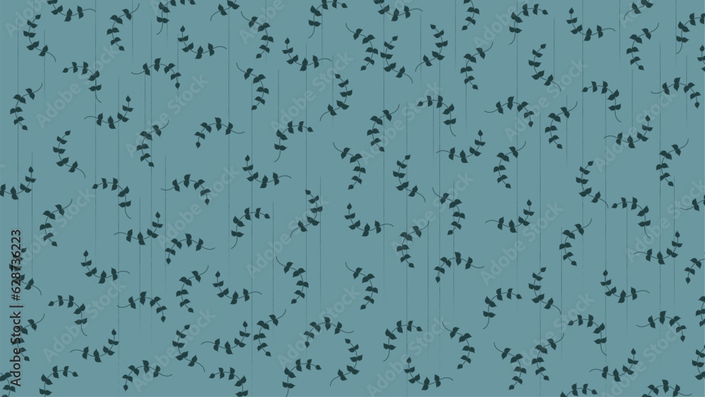 Green leafs embroidery on green background.Ikat ethnic oriental seamless pattern traditional.Aztec style abstract vector illustration.design for texture,fabric,clothing,wrapping,decoration. Green leafs embroidery on green background.Ikat ethnic oriental seamless pattern traditional.Aztec style abstract vector illustration.design for texture,fabric,clothing,wrapping,decoration.
