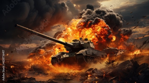 tank at war