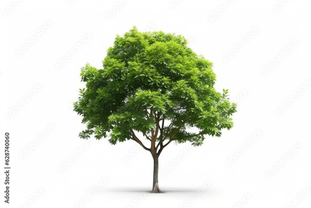 Tree isolated on white background for garden design.Tropical species found in Asia Tree isolated on white background for garden design.Tropical species found in Asia