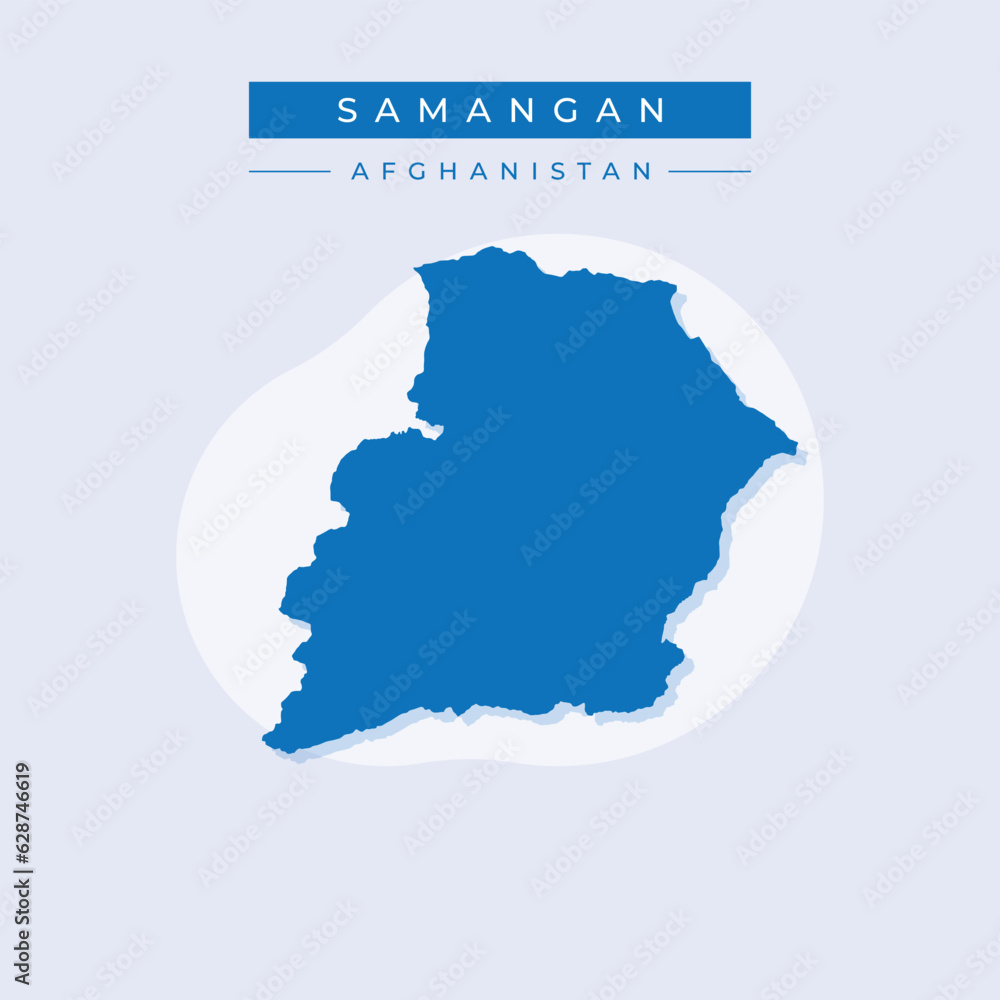 Vector illustration vector of Samangan map Afghanistan Vector illustration vector of Samangan map Afghanistan