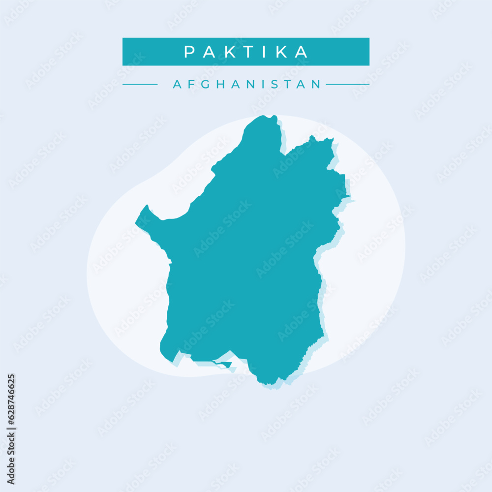 Vector illustration vector of Paktika map Afghanistan