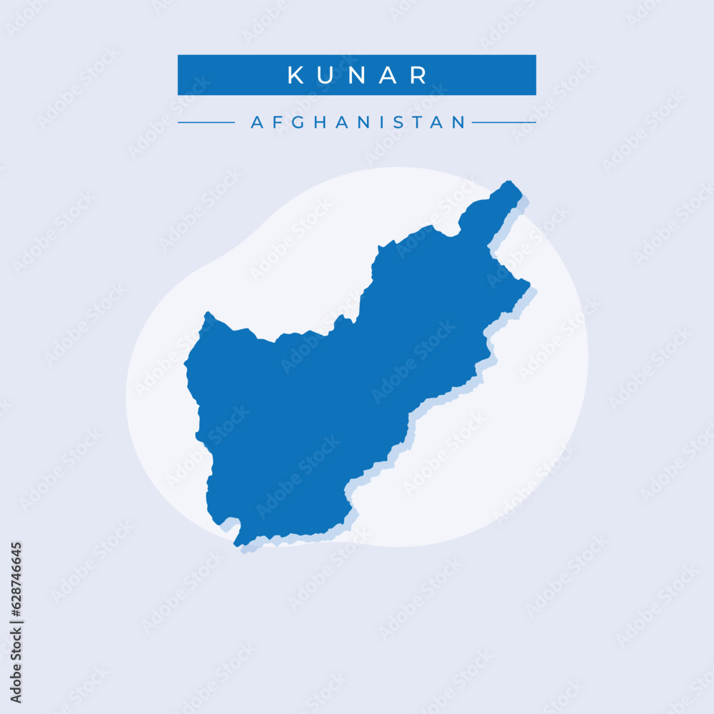 Vector illustration vector of Kunar map Afghanistan Vector illustration vector of Kunar map Afghanistan