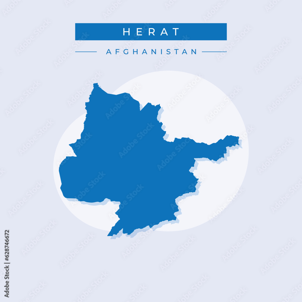 Vector illustration vector of Herat map Afghanistan